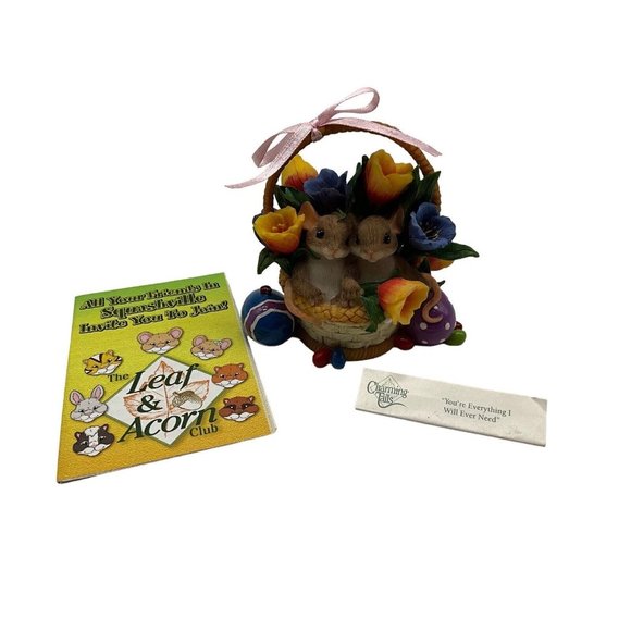 Charming Tails by Fitz and Floyd "You're Everything I Will Ever Need" Figurine - Picture 1 of 16